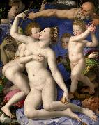 Agnolo Bronzino Venus Cupid Folly and Time oil on canvas
